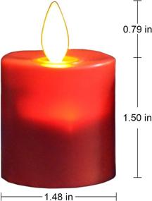 img 3 attached to Aglary LED Rechargeable Tealight Votive Candle With Flameless Flickering