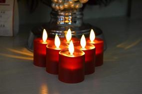 img 1 attached to Aglary LED Rechargeable Tealight Votive Candle With Flameless Flickering