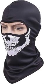 img 3 attached to 👻 TClian Skull Mask Balaclava: A Terrifyingly Realistic Ghost Bandana for Motorcycle Enthusiasts this Halloween!