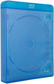 img 3 attached to 📀 Premium AcePlus Quad 4-Disc Blu-Ray DVD Cases: 10-Pack, 22mm Super Thickness, Chubby Design, Screen Printed Logo & Clear Wraparound Sleeve