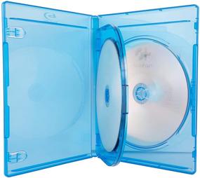 img 1 attached to 📀 Premium AcePlus Quad 4-Disc Blu-Ray DVD Cases: 10-Pack, 22mm Super Thickness, Chubby Design, Screen Printed Logo & Clear Wraparound Sleeve