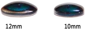 img 1 attached to 200PCS Dragon Eyes Cabochons - Mixed Color Lucky Evil Eye Glass Flatback Scrapbooking Dome Accessory for Jewelry Pendant Settings - 12mm