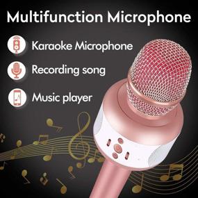 img 3 attached to 🎤 LEERON Portable Bluetooth Christmas Microphone
