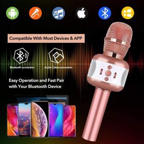 img 2 attached to 🎤 LEERON Portable Bluetooth Christmas Microphone