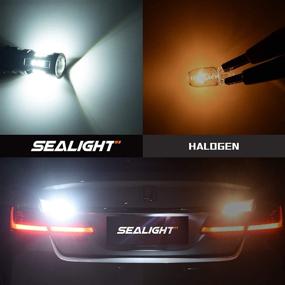 img 3 attached to 🔆 SEALIGHT 7440 7443 LED Bulbs, 6000K Bright White 3000LM - Pack of 2 - Upgrade for 7441 992 T20 W21W 7444 LED Replacement Bulbs: Backup Reverse Lights, Turn Signal Lights, Brake Lights, Reverse Tail Lights