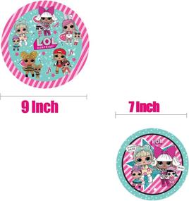 img 2 attached to 🎉 Complete 16 Guest L.O.L. Doll Party Supplies Set - Plates, Forks, Tablecover and More!