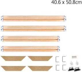 img 1 attached to 🖼️ Wooden Stretcher Frame for Framed Pictures - DIY Kit and Accessories