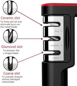 img 1 attached to 🔪 Быстрый нож 3 в 1: Восстанавливает, полирует и безопасно заточивает лезвия легко!