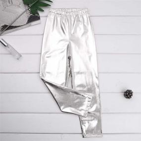 img 1 attached to YOOJIA Metallic Length Workout Leggings