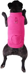 img 4 attached to 🐷 Lil Piggy Fleece Dog Sweater with Convenient Waste Bag Pocket