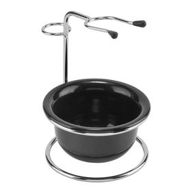 img 4 attached to 🪒 Ultimate CCbeauty Stainless Steel Shaving Stand and Bowl Set: Perfect Razor Brush Holder with Soap Bowl Mug for the Ultimate Men's Beard Removal Experience