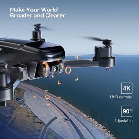 img 3 attached to Ruko 4k Camera Drones for Adults: 40 Mins Flight Time, Foldable GPS FPV Drones with Live Video, Follow Me, Auto Return Home, and Carrying Case