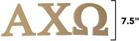 img 3 attached to 🎨 Alpha Chi Omega AXO Sorority 7.5 Inch Unfinished Wood Letter Set – Perfect DIY Craft for Sorority Décor