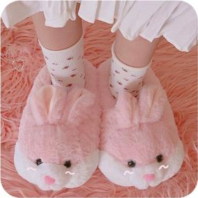 img 2 attached to Classic Bunny Slippers Animal House Boys' Shoes