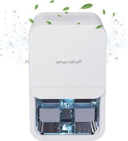 img 4 attached to 🌧️ Compact Mini Dehumidifiers with LED Light | Auto Shut Off | 800ml Capacity | Ideal for Bedroom, Wardrobe, Bathroom, Closet, Portable
