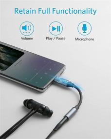 img 3 attached to 🎧 Anker USB C to 3.5mm Audio Adapter - Male to Female Nylon Cable for Samsung S20/S20+/S20 Ultra, Pixel 4/+ 4XL, and More Type C Devices: High-Quality Sound Conversion Solution