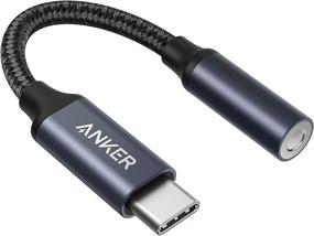 img 4 attached to 🎧 Anker USB C to 3.5mm Audio Adapter - Male to Female Nylon Cable for Samsung S20/S20+/S20 Ultra, Pixel 4/+ 4XL, and More Type C Devices: High-Quality Sound Conversion Solution