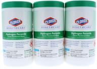 🧼 clorox healthcare hydrogen peroxide cleaner disinfectant wipes - 3 packs, 95 wipes each (285 wipes total) logo