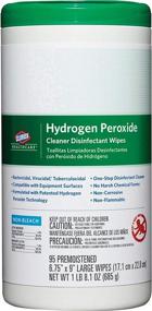 img 3 attached to 🧼 Clorox Healthcare Hydrogen Peroxide Cleaner Disinfectant Wipes - 3 Packs, 95 Wipes Each (285 Wipes Total)