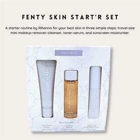 img 3 attached to 🏾 Fenty Skin Starter Set: Total Cleanser, Fat Water Toning Serum, Hydra Vizor UV Protection