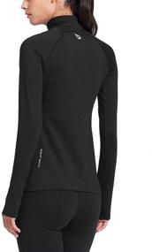 img 3 attached to Baleaf Womens Thermal Thumbholes Running Sports & Fitness