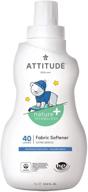 attitude baby fabric softener, hypoallergenic, plant-based, non-toxic, ecologo certified, 40 loads, soothing chamomile, 33.8 fl oz (pack of 1), eco-friendly logo