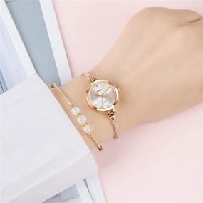 img 1 attached to Diamonds Watches Waterproof Glitter Bracelet Women's Watches