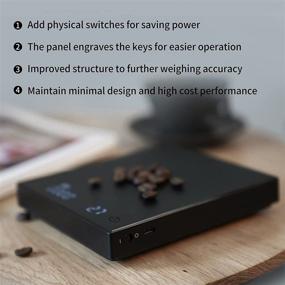 img 3 attached to ☕ TIMEMORE Coffee Scale - Multifunction Electronic Espresso Scale with Timer, Precise 1g Graduation - 2000 Grams Digital Food Kitchen Scale for Baking, Cooking and Drip Cone Methods