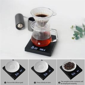 img 1 attached to ☕ TIMEMORE Coffee Scale - Multifunction Electronic Espresso Scale with Timer, Precise 1g Graduation - 2000 Grams Digital Food Kitchen Scale for Baking, Cooking and Drip Cone Methods