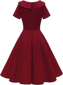 img 3 attached to ZAPAKA Womens Hepburn Vintage Dresses Women's Clothing for Dresses