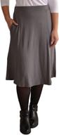 👗 kosher casual: stylish mid-calf skirts with lightweight design and convenient pockets for women logo
