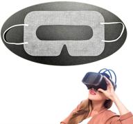 🎭 yinqin universal disposable vr mask - pack of 100 vr eye cover masks for enhanced sanitation and comfort in vr experience (white) logo