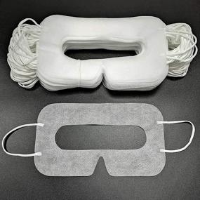 img 3 attached to 🎭 YinQin Universal Disposable VR Mask - Pack of 100 VR Eye Cover Masks for Enhanced Sanitation and Comfort in VR Experience (White)