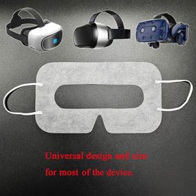 img 2 attached to 🎭 YinQin Universal Disposable VR Mask - Pack of 100 VR Eye Cover Masks for Enhanced Sanitation and Comfort in VR Experience (White)