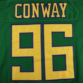 img 1 attached to Eway Charlie Conway #96 Mighty Ducks Hockey Jersey, with Stitched Letters and Numbers, Available in S-XXXL Sizes