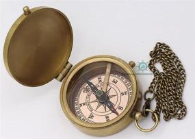 img 2 attached to 🧭 Antique Nautical Compass: Engraved Biblical Baptism Gifts for Loved Ones