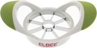 🍎 elbee apple corer - easy grip apple slicer - premium stainless steel blade for 8 perfect slices logo