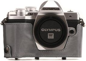 img 2 attached to MegaGear Olympus OM-D E-M10 Mark III (14-42Mm) Ever Ready Leather Camera Case And Strap Camera & Photo