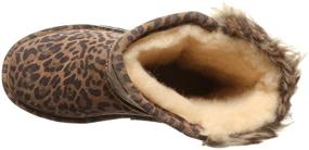 img 1 attached to 👢 Boys' Stylish and Cozy BEARPAW Boshie Youth Leopard Boots