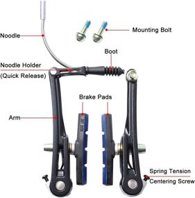 img 3 attached to 🚲 Corki Linear Mountain Bike V-Brake Set VBK02: Ultimate Front and Rear Brake Performance