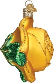 img 1 attached to 🌹 Old World Christmas Multi-Colored Yellow Rose Ornament: Vibrant Holiday Decoration