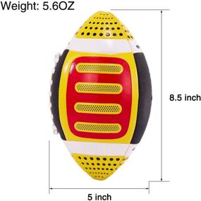 img 2 attached to ⚽ Junior Rubber Football - Waterproof, 8.5-Inch Sports Ball for Kids - Water Sport, Swimming Pool, and Beach Game