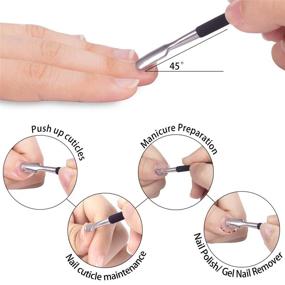 img 3 attached to Профессиональный инструмент для обрезания кутикулы и ногтей: черный маникюрный инструмент для дома, салона красоты и ногтевых салонов.