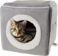 🐱 cozy haven for cats & kittens: petmaker cave pet bed collection - enclosed cavern with removable cushion pad logo