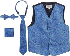 img 4 attached to Stylish Gioberti Boys' Paisley Collection: Perfect Formal Attire for Suits & Sport Coats