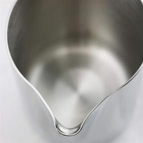 img 2 attached to ☕ Rhino Coffee Gear 12 oz Silver Milk Pitcher: Best Quality for Perfectly Frothed Milk