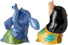 img 1 attached to 🧂 Enesco Lilo and Stitch Ceramic Salt and Pepper Shakers: Colorful 3.5-Inch Collectibles