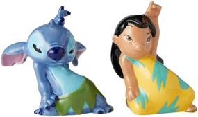 img 2 attached to 🧂 Enesco Lilo and Stitch Ceramic Salt and Pepper Shakers: Colorful 3.5-Inch Collectibles