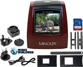 img 2 attached to 🎞️ MINOLTA Film & Slide Scanner, Color & B&W 35mm, 126, 110 Negatives & Slides, Super 8 Films to High-Res 22MP JPEG Digital Photos, 16GB SD Card, Worldwide 110V/240V AC Adapter (Red)