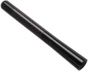 img 3 attached to 🚗 Short Carbon Fiber Car Antenna - Universal Replacement (4.7 inch) Aluminum Black AM/FM Radio - GTP